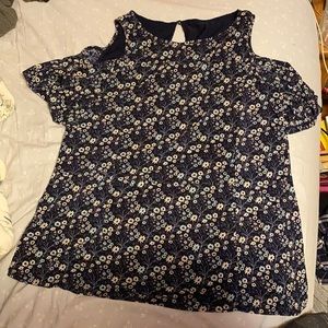Sold! Floral Cold Shoulder Shirt